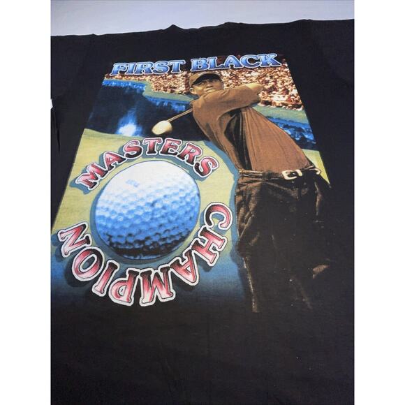 Authentic Vintage 90’s Tiger Woods Masters Champion T-shirt R20 - Picture 4 of 13